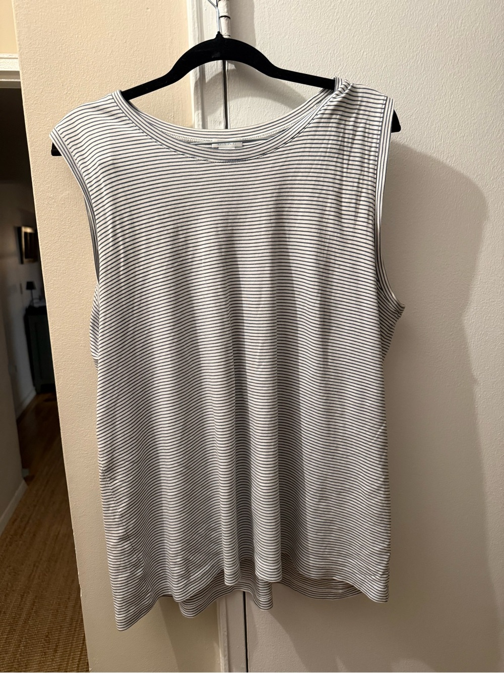Lake Pajamas - navy and white stripe - tank / short set